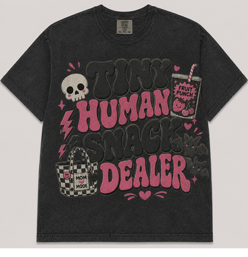 TINY HUMAN SNACK DEALER HALLOWEEN T-SHIRT AV-00148