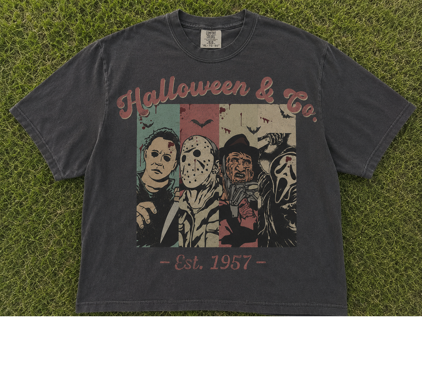 HALLOWEEN & CO RETRO SLASHER HORROR T-SHIRT AV-00129