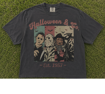 HALLOWEEN & CO RETRO SLASHER HORROR T-SHIRT AV-00129