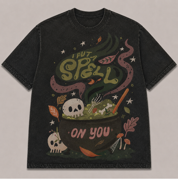 I PUT A SPELL ON YOU HALLOWEEN T-SHIRT AV-00163