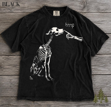 Dog Skeleton Boop Comfort Colors Funny Shirt, Boop Dog Halloween Tee and Sweatshirt, Spooky Lover Gift, Dog Mom B-00131