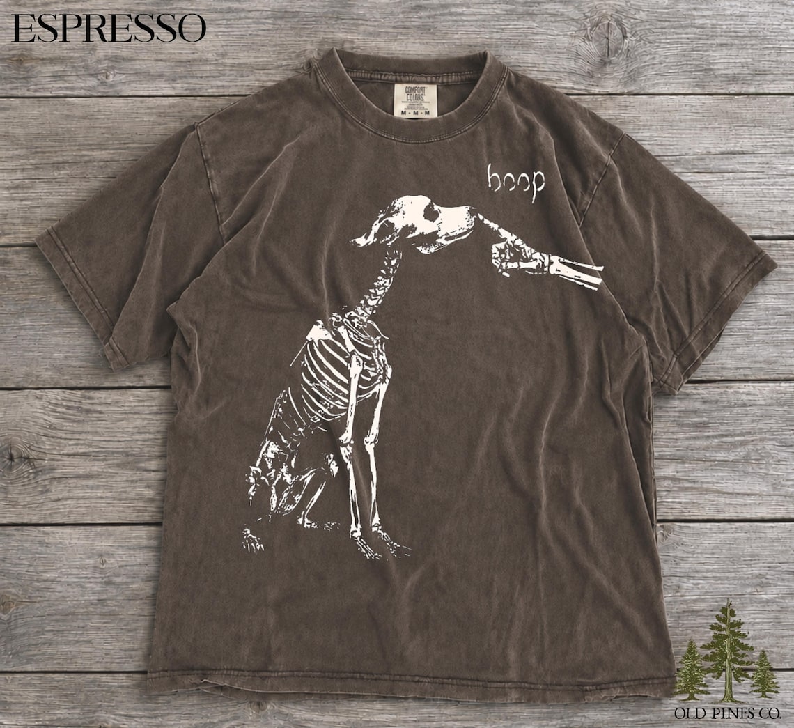 Dog Skeleton Boop Comfort Colors Funny Shirt, Boop Dog Halloween Tee and Sweatshirt, Spooky Lover Gift, Dog Mom B-00131