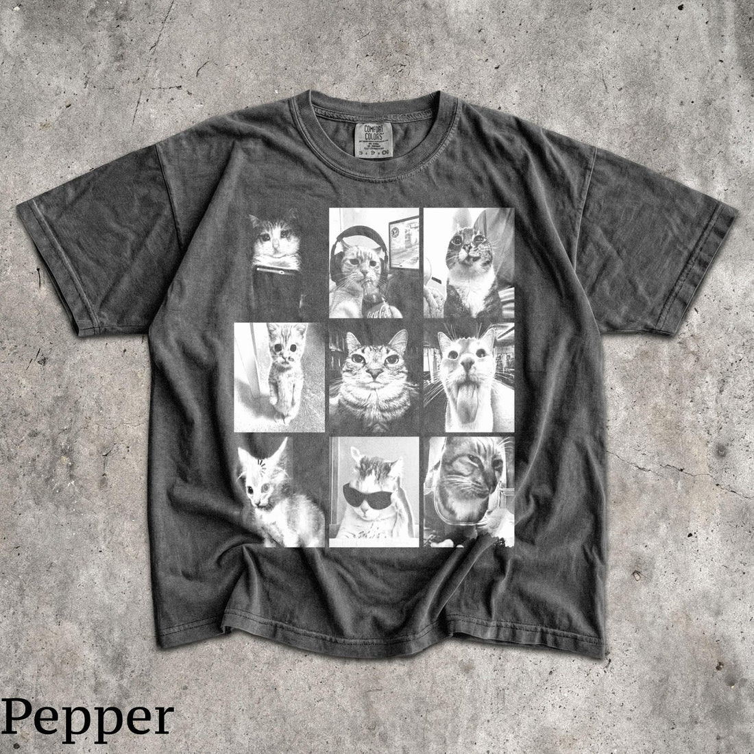 CAT MEMES T-SHIRT - MEN & WOMEN'S UNISEX GRAPHIC TEE- BT 0085