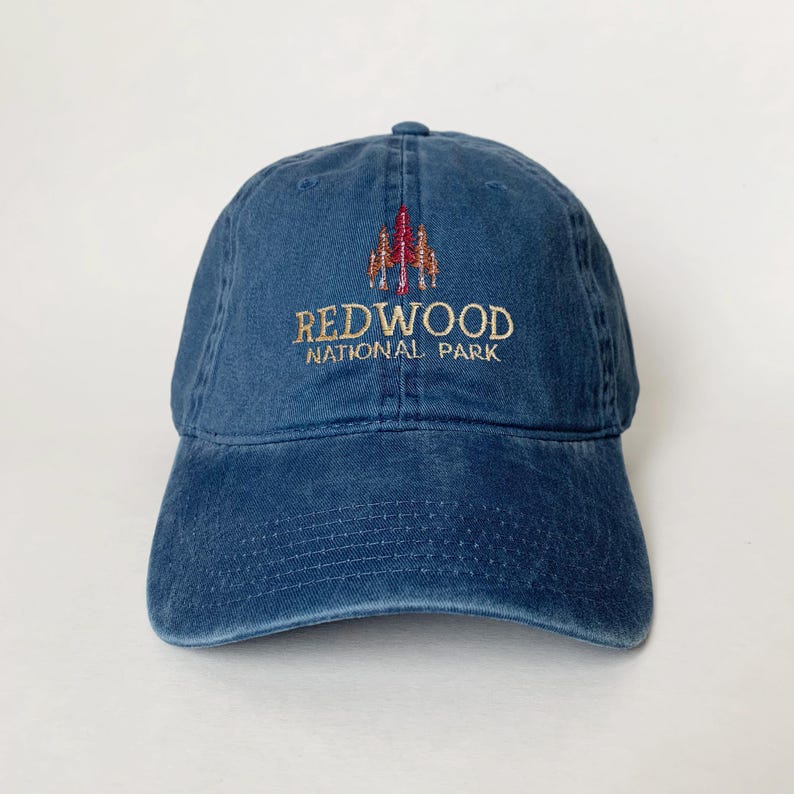 Forest Trees Hat: 100% Cotton Distressed Baseball Cap Unisex TK-0027