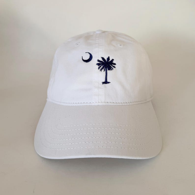 South Carolina Flag Symbol Cap hat baseball hat states cap embroidered ballcap Washed Cotton Cap TK-0023