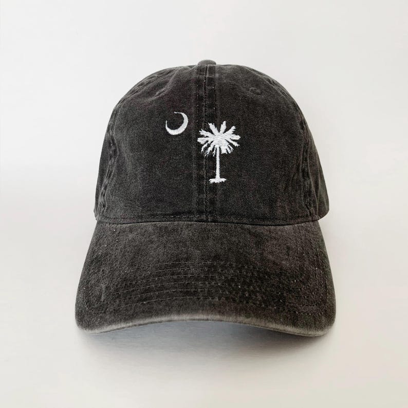 South Carolina Flag Symbol Cap hat baseball hat states cap embroidered ballcap Washed Cotton Cap TK-0023