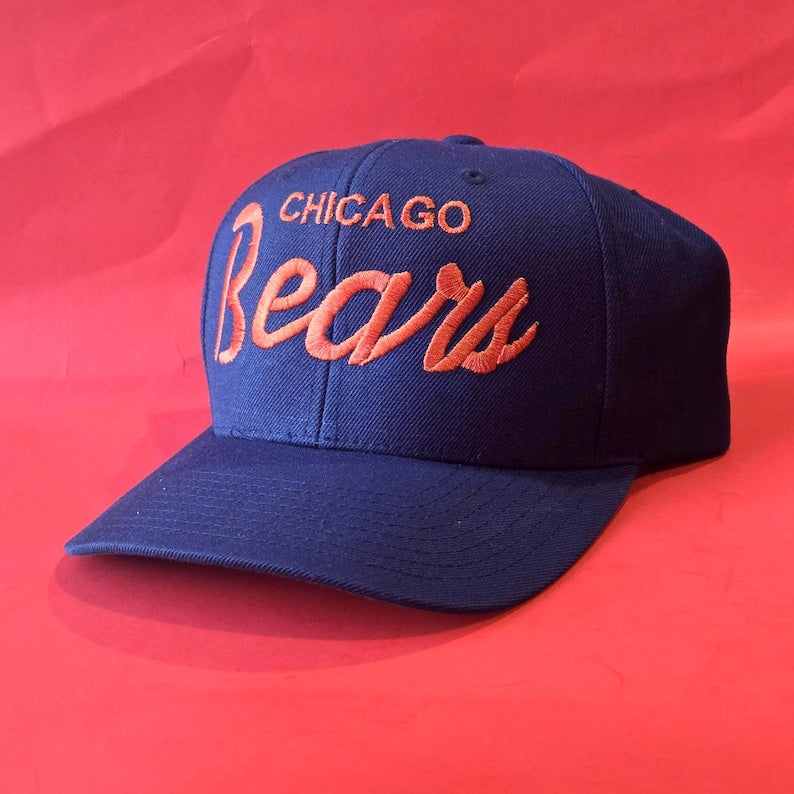 Chicago Bears Snapback Hat: Retro 80s Christmas Vacation Style TK-0034