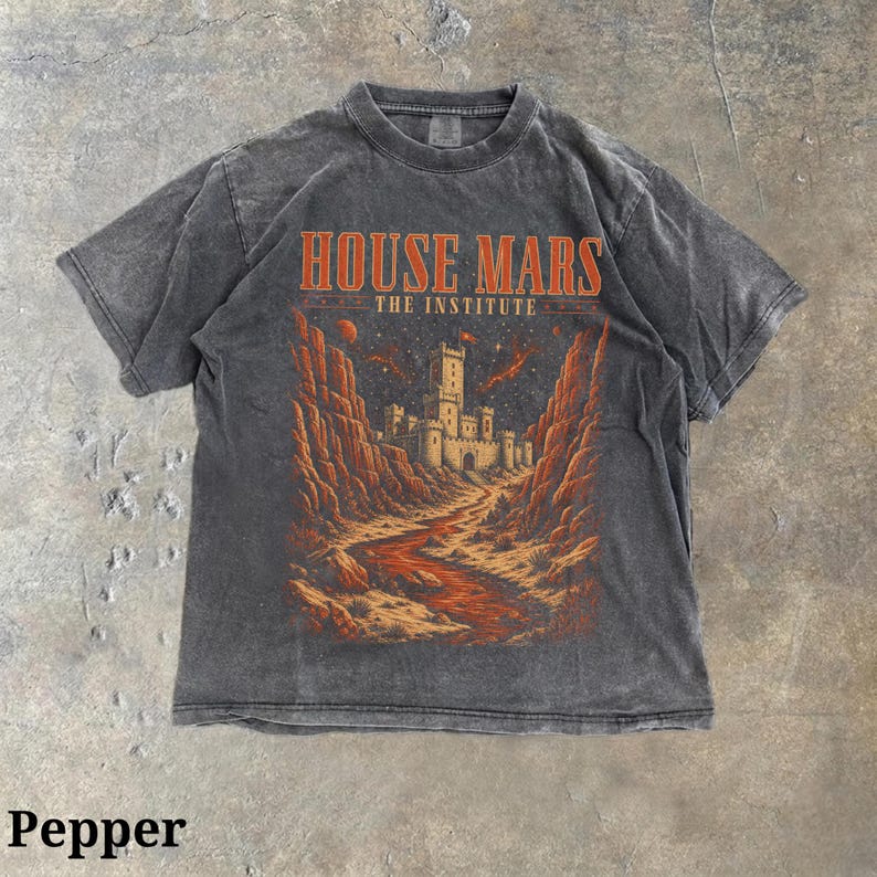 HOUSE MARS SHIRT RED RISING TEE BOOKISH MERCH SCIFI FANTASY GIFT BT-00145