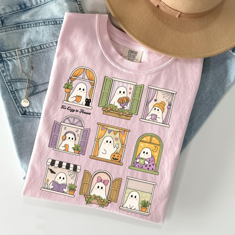 SPOOKY HALLOWEEN GHOST T-SHIRT TR-00213
