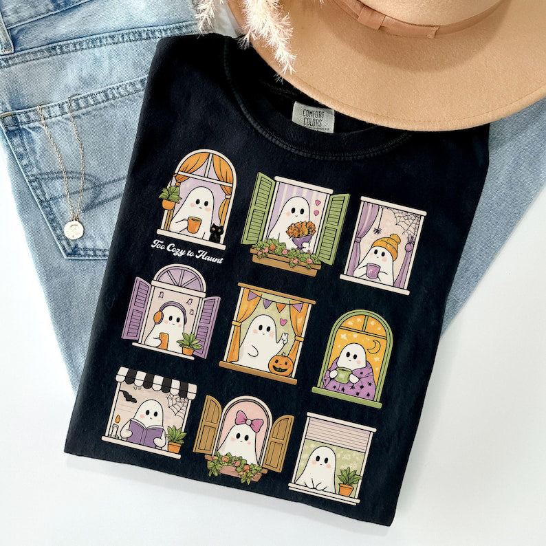 SPOOKY HALLOWEEN GHOST T-SHIRT TR-00213