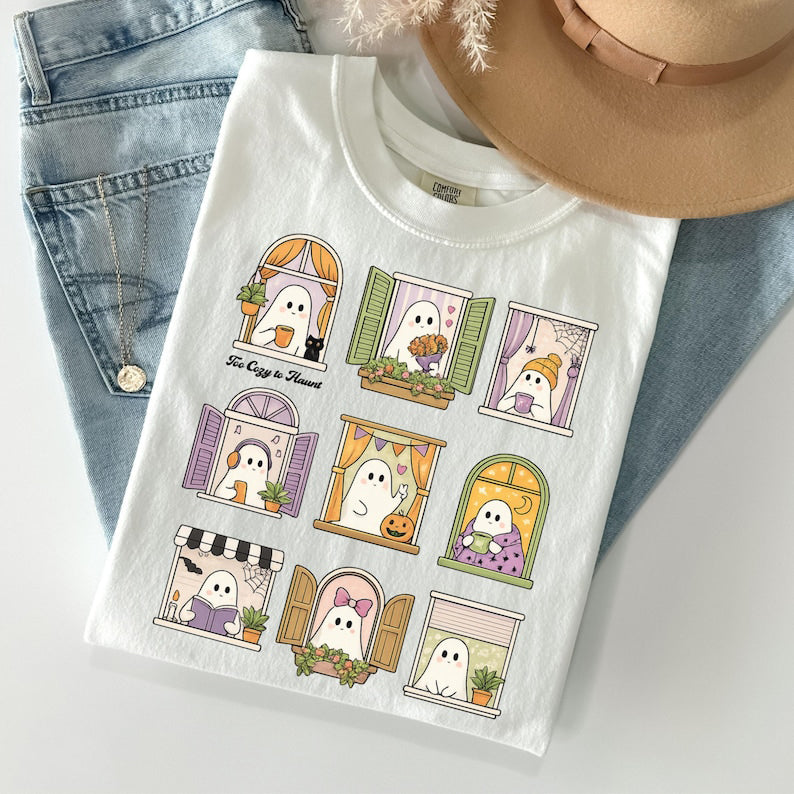 SPOOKY HALLOWEEN GHOST T-SHIRT TR-00213