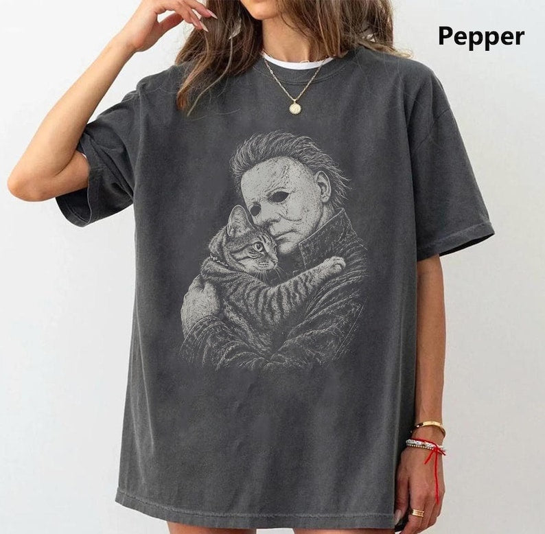 MICHAEL MYERS LOVE CAT T-SHIRT TR-00256