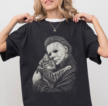 MICHAEL MYERS LOVE CAT T-SHIRT TR-00256