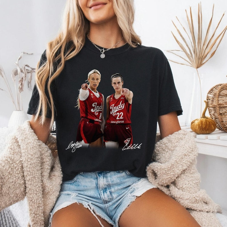 SOPHIE CUNNINGHAM & CAITLIN CLARK TSHIRT, SOPHIE CUNNINGHAM T-SHIRT BT-00255