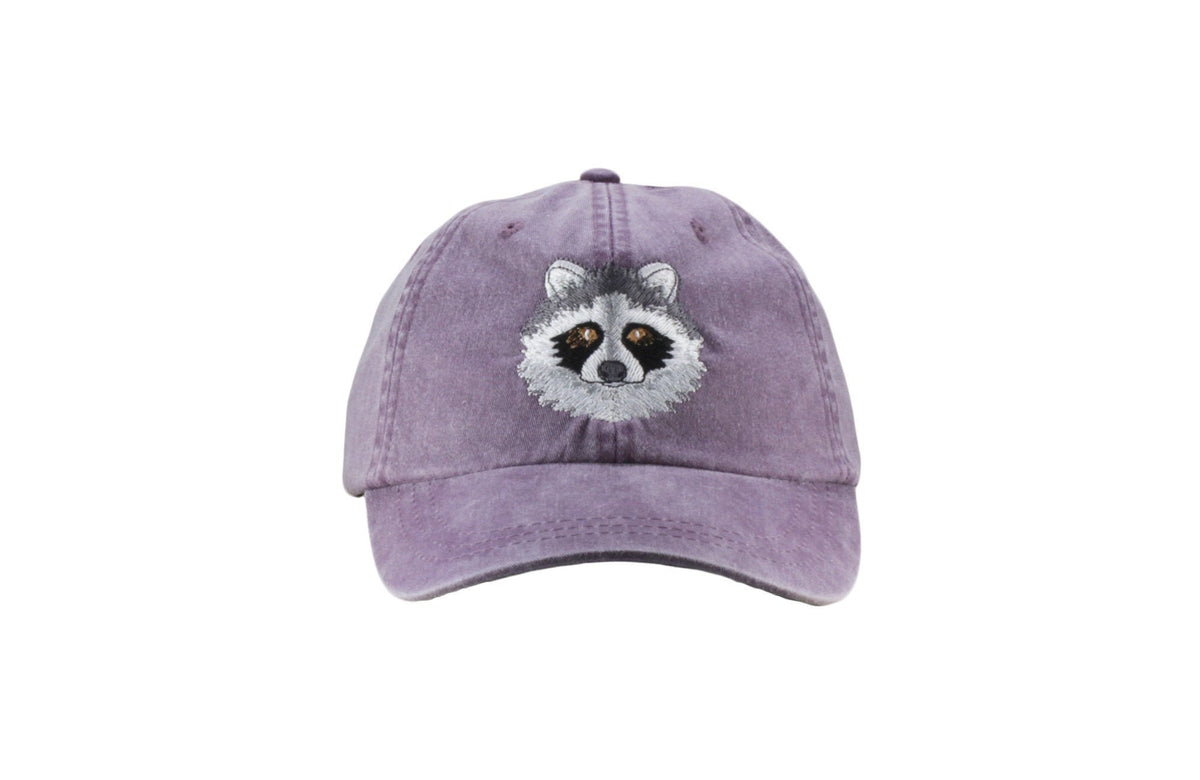 Raccoon embroidered hat, baseball cap, raccoon cap TK - 0077