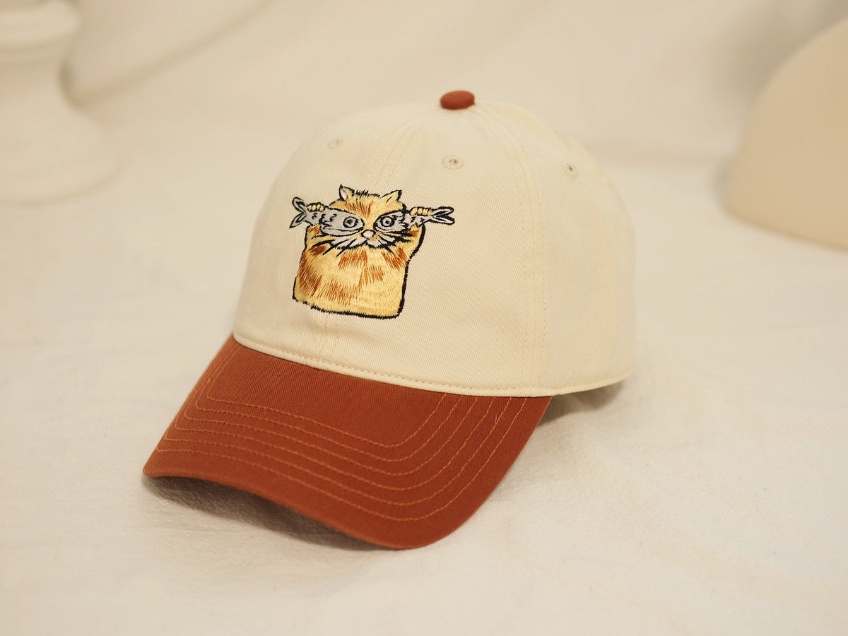 Embroidered Cat Baseball Cap TK - 0075