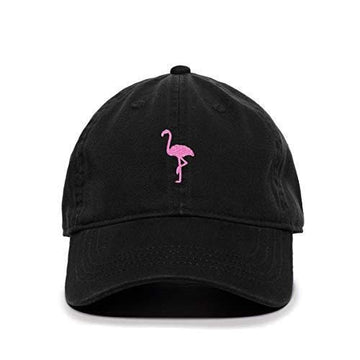 Pink Flamingo Baseball Cap Embroidered Cotton Adjustable Dad Hat TK-0017