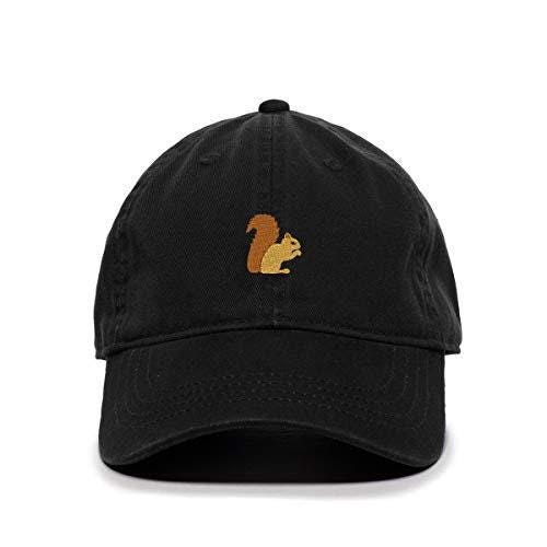 Squirrel Baseball Cap Embroidered Cotton Adjustable Dad Hat TK-0018