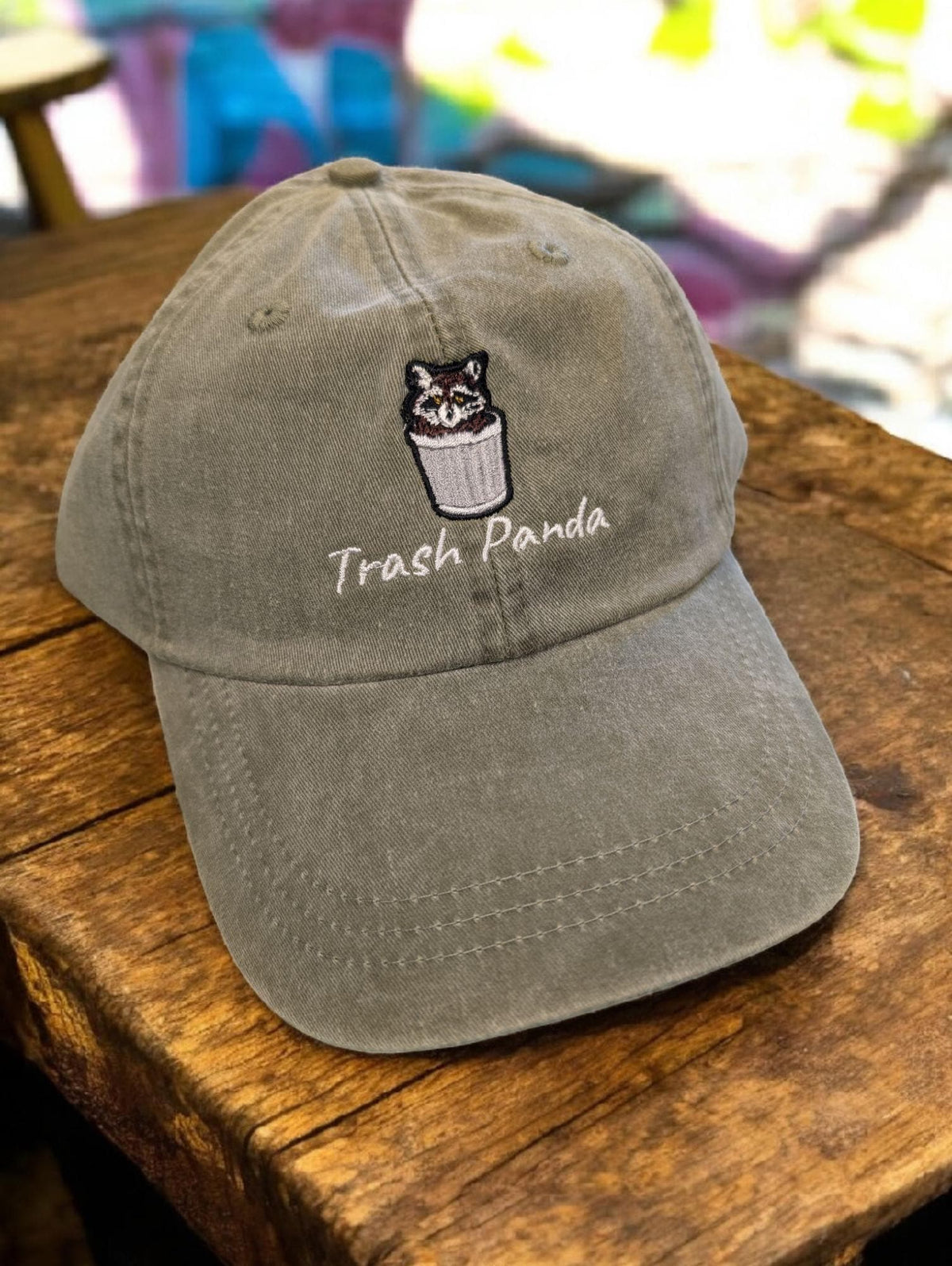 Embroidered Trash Panda Feral Raccoon Cap - Vintage Humorous Gift TK-0069