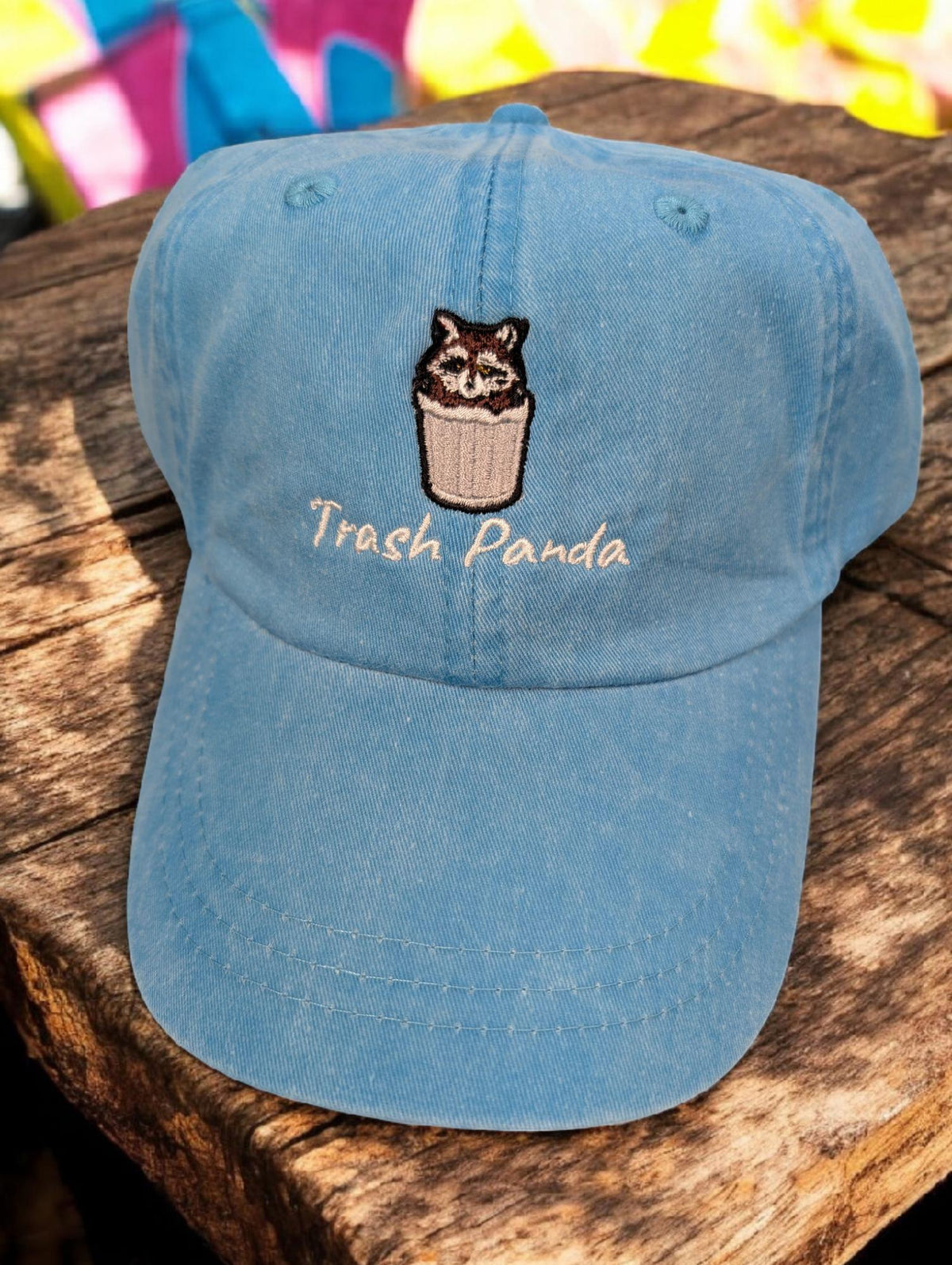 Embroidered Trash Panda Feral Raccoon Cap - Vintage Humorous Gift TK-0069