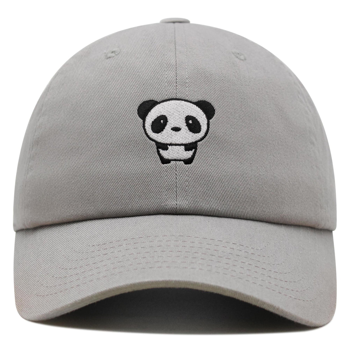 Kawaii Panda Face Dad Hat - Embroidered Cotton Baseball Cap TK - 0088