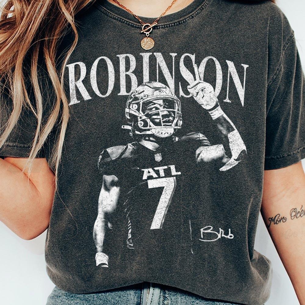 Bijan Robinson Atlanta Football Vintage Comfort Colors Shirt Son-0317