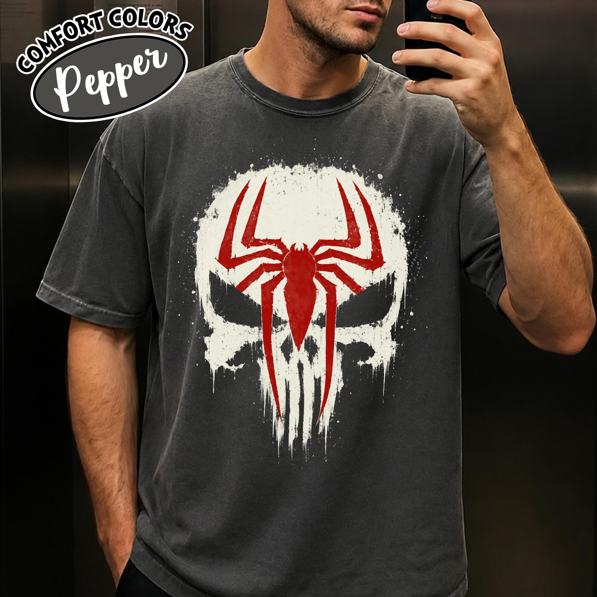Punisher Vs Spiderman Shirt, Vintage Marvel Comics Tee, Spider-man Brand New Day Graphic Shirt, Superhero Fan Gift Son-0309