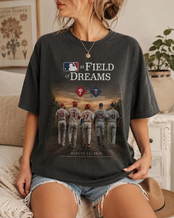 Philadelphia Baseball Field of Dreams Comfort Colors Shirt, Unisex T-Shirt, Philadelphia Baseball Fan Gift Son-0316