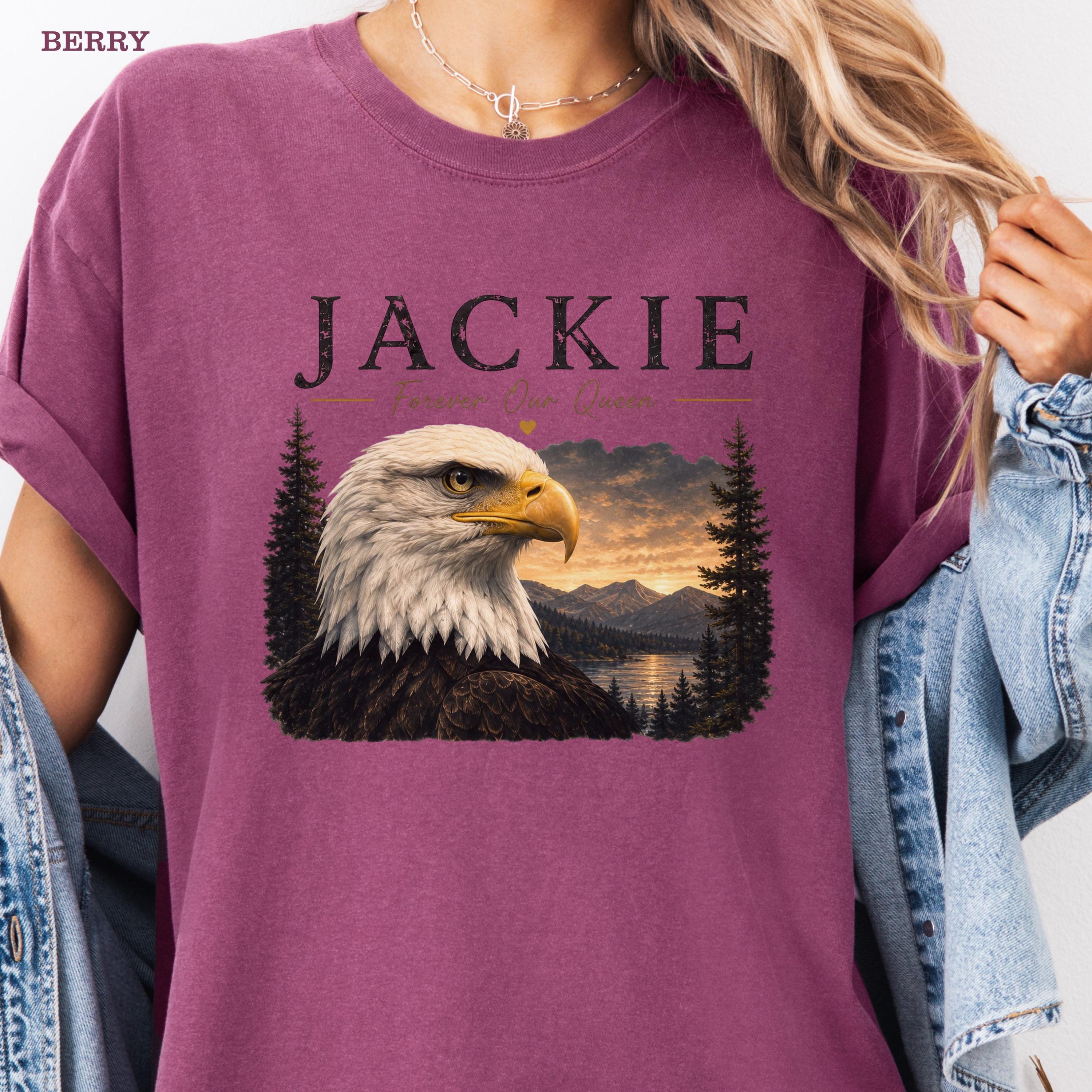 Jackie Forever Our Queen Shirt, Big Bear Bald Eagle Tribute Tee, Jackie Memorial Shirt, Eagle Lover Gift, Wildlife Remembrance T-Shirt Son-0321