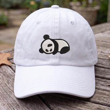 Panda Hat: Embroidered Panda Cap, Zoo Animal Trip Gift TK - 0087