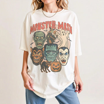 MONSTER MASH SHIRT: RETRO HALLOWEEN SPOOKY SEASON TEE BT-00249