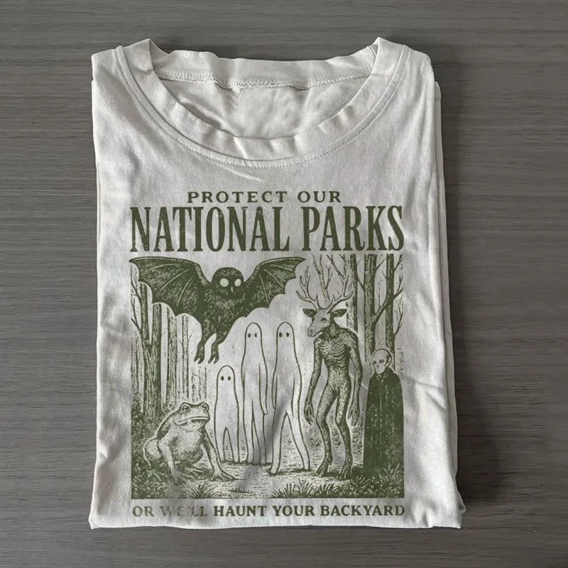 FOLK HORROR NATIONAL PARK T-SHIRT LL - 0275