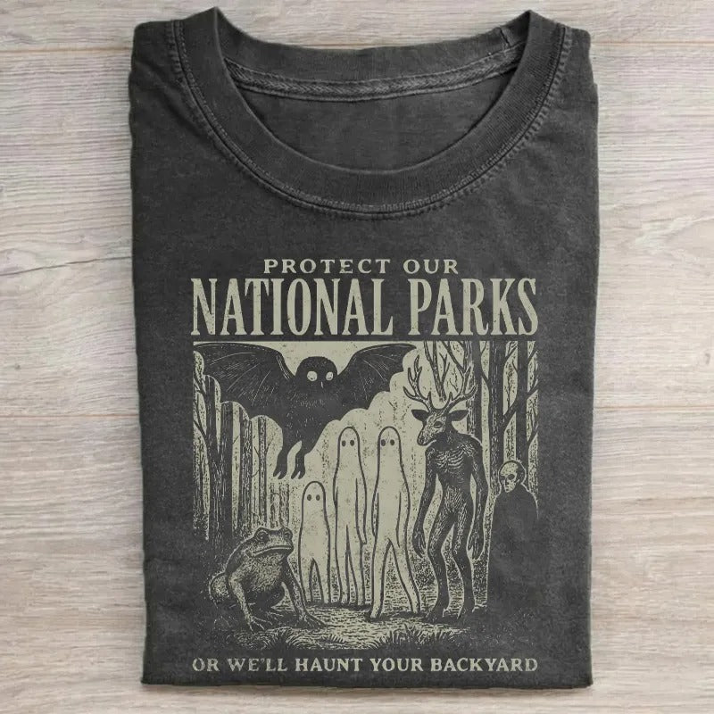 FOLK HORROR NATIONAL PARK T-SHIRT LL - 0275