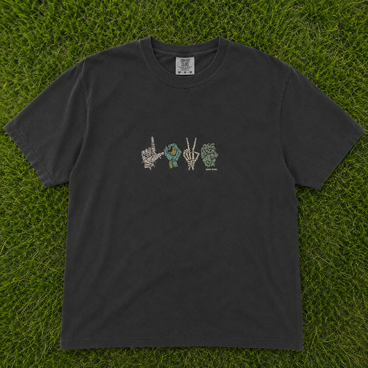 SPOOKY LOVE HANDS EMBROIDERED HALLOWEEN SHIRT AV-0082