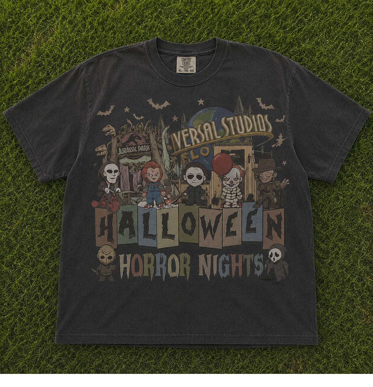RETRO HORROR NIGHTS BOOTLEG HALLOWEEN T-SHIRT AV-00128