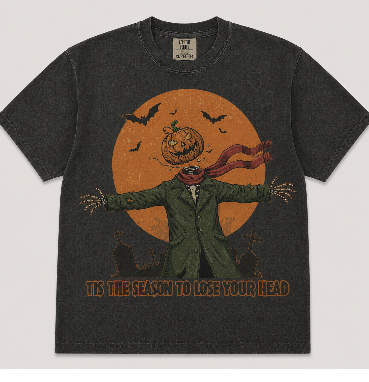 TIS THE SEASON TO LOSE YOUR HEAD HALLOWEEN T-SHIRT AV-00144