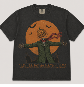 TIS THE SEASON TO LOSE YOUR HEAD HALLOWEEN T-SHIRT AV-00144