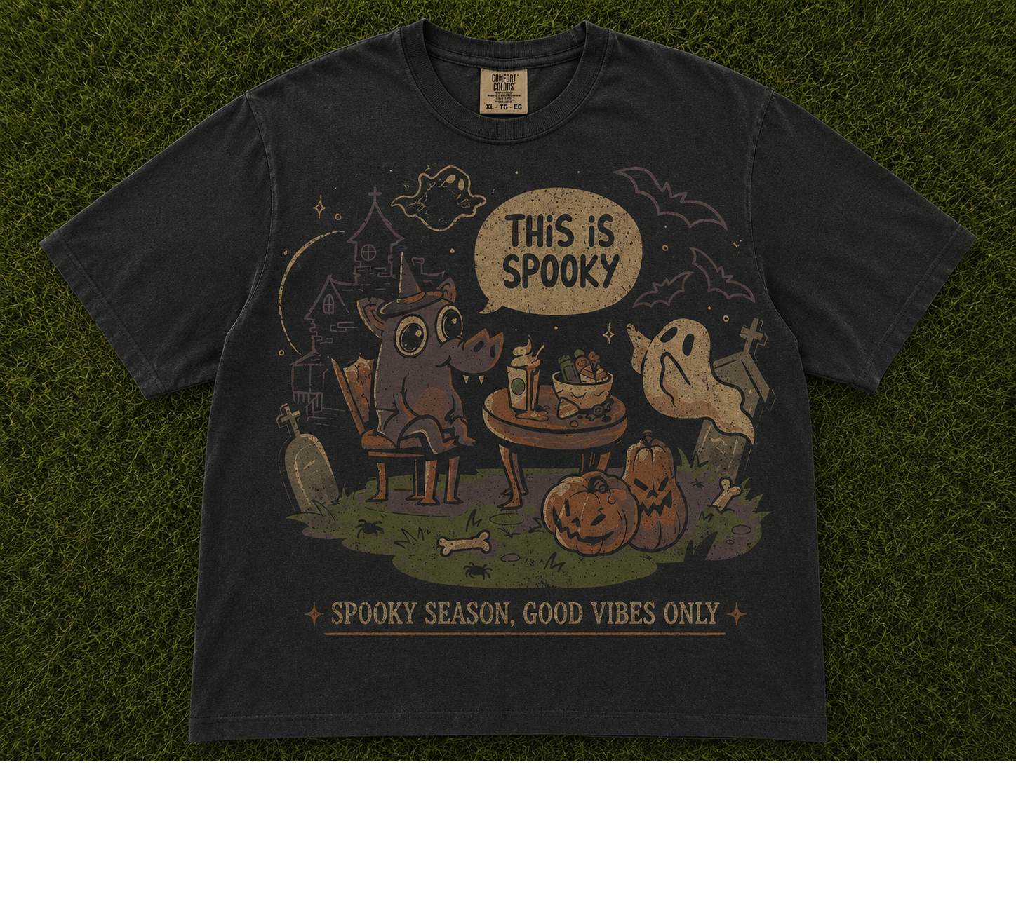THIS IS SPOOKY HALLOWEEN RACCOON T-SHIRT AV-00134