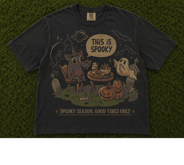 THIS IS SPOOKY HALLOWEEN RACCOON T-SHIRT AV-00134