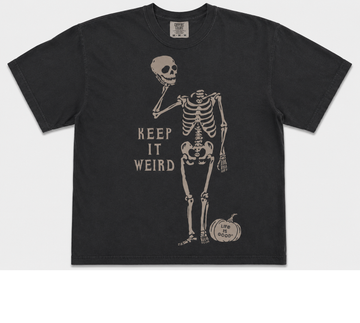 KEEP IT WEIRD SKELETON HALLOWEEN T-SHIRT AV-00122