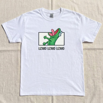 LIZARD LIZARD LIZARD CARTOON EMBROIDERED TEE CT-0024