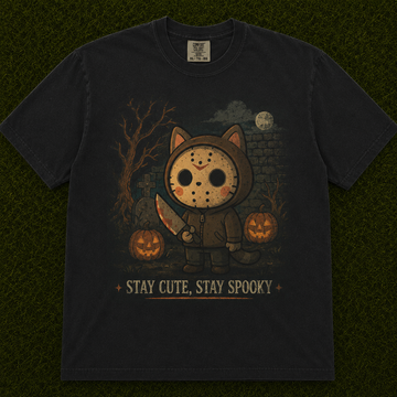 VINTAGE HORROR KITTY GRAPHIC T-SHIRT AV-0095