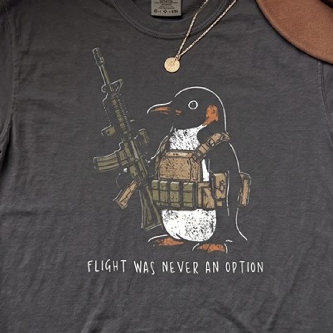 TACTICAL PENGUIN T-SHIRT HHUE - 066