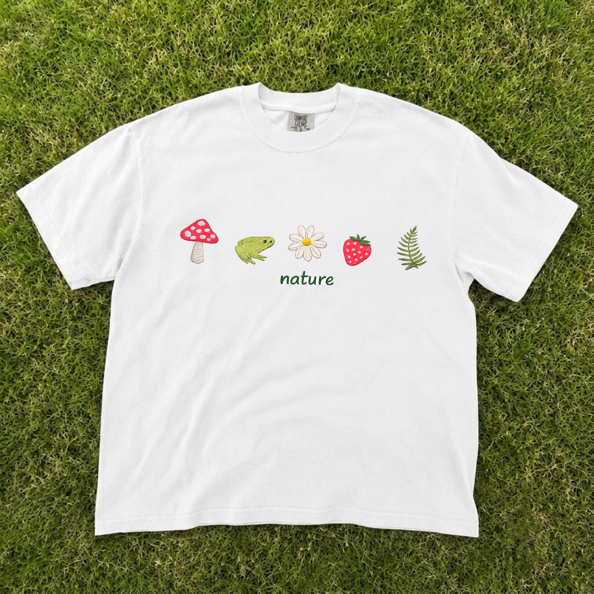 NATURE COTTAGECORE EMBROIDERED TEE CT-0033