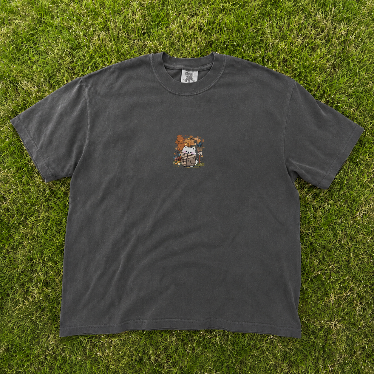 VINTAGE AUTUMN BEAR EMBROIDERED SHIRT AV-0072