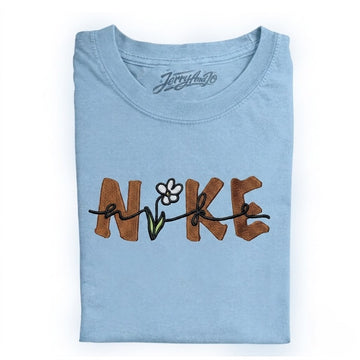 FLORAL NIKE VINTAGE STYLE EMBROIDERED TEE CT-0044