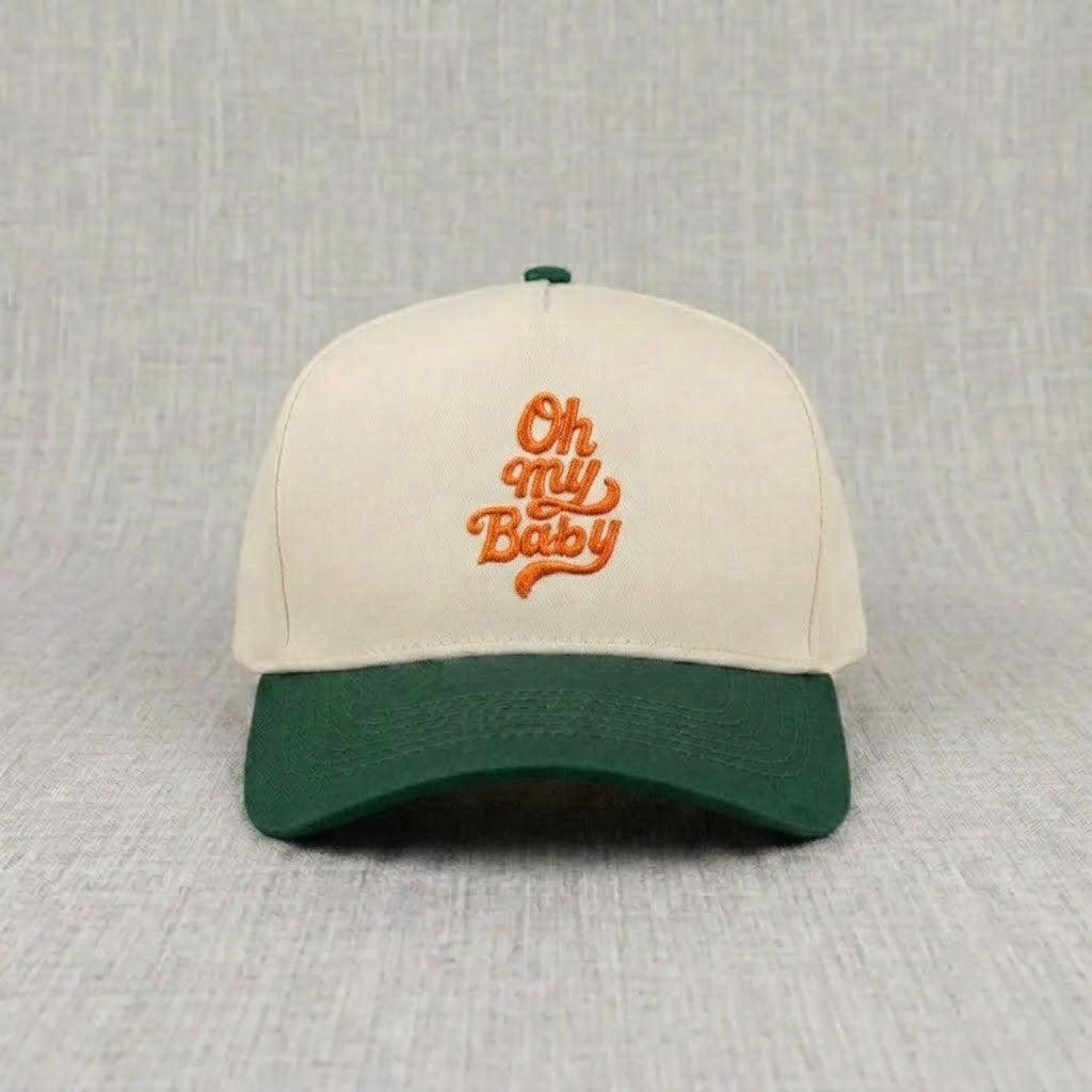 RETRO STYLE SLOGAN BASEBALL CAP EMBROIDERED HAT CT-0018