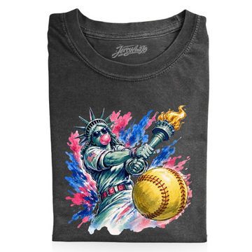 SOFTBALL LOVER PATRIOTIC TEE BN-0001