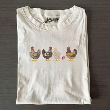 FARM ANIMAL EMBROIDERED TEE XIU-0001