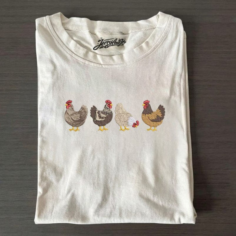 FARM ANIMAL EMBROIDERED TEE XIU-0001